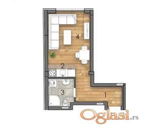 Prodaje se nova garsonjera na Detelinari!